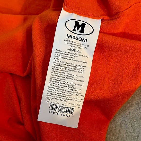 M MISSONI LIGHTWEIGHT KNIT CREWNECK SHORT SLEEVE SWEATER - Picture 4 of 4